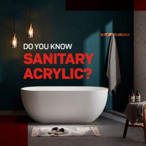 Sanitary Grade Acrylic Sheet 3.2mm Thick with High Gloss Clean Surface Custom Cut for Bathtub