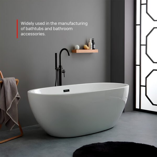 Durable Sanitary Grade White Bathroom Acrylic Panel 3.2mm Various Sizes with Custom Cutting Processing Service - Image 4
